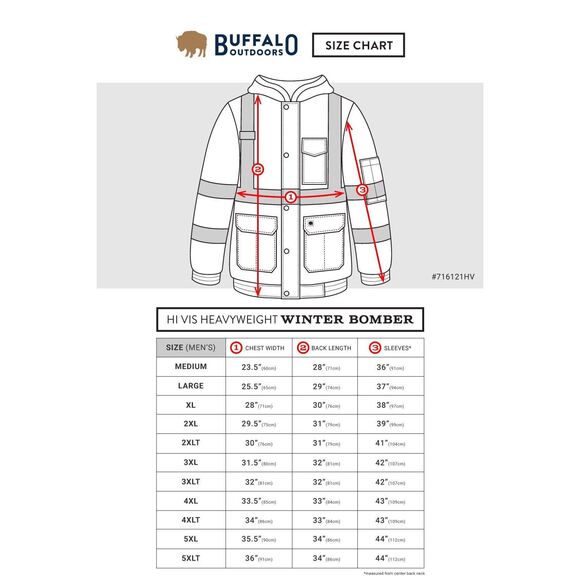Buffalo Outdoors® Workwear Class 2 Hi Vis Safety Winter Jacket NEW NWT - Picture 4 of 9